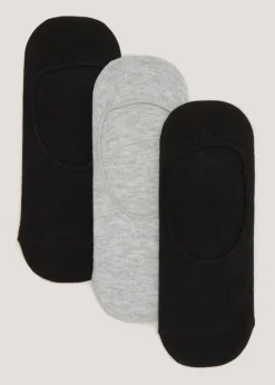 3 Pack Black & Grey Footsies