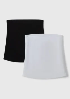 2 Pack Black & White Boobtubes