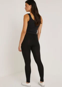 2 Pack Black Ankle Length Leggings