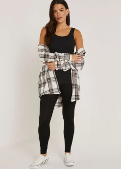 2 Pack Black Ankle Length Leggings