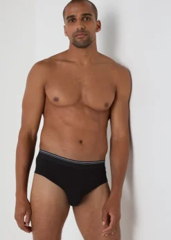 4 Pack Black Briefs