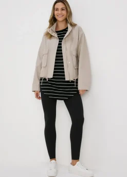 2 Pack Black Cotton Leggings