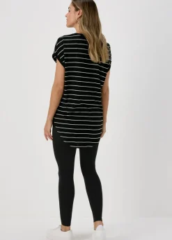 2 Pack Black Cotton Leggings