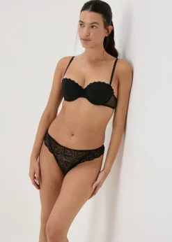 3 Pack Black High Leg Knickers