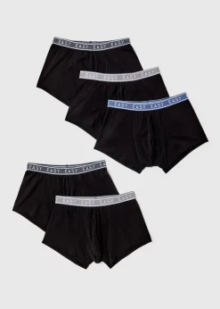 5 Pack Black Hipsters