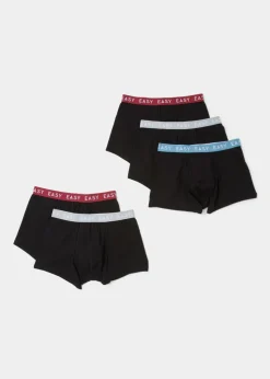 5 Pack Black Keyhole Trunks