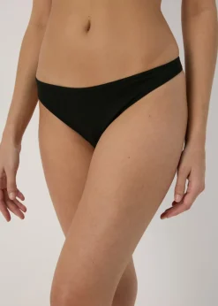 4 Pack Black Thongs