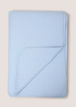 2 Pack Blue Cotton Housewife Pillowcases