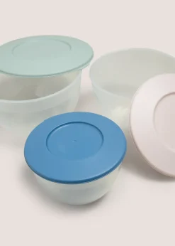 4 Pack Blue Snack Pots