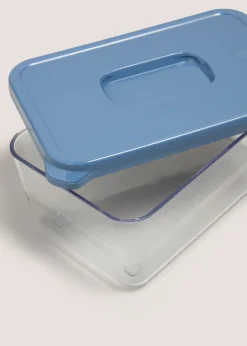 4 Pack Blue Snack Pots