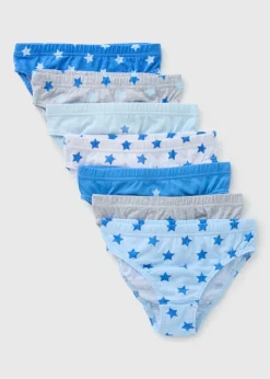7 Pack Boys Blue Star Briefs (1 1/2-11yrs)