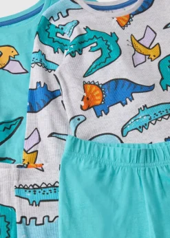 2 Pack Boys Multicolour Dino Pyjama Set (1-7yrs)