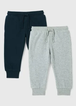 2 Pack Boys Navy & Grey Joggers (1-7yrs)