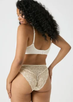 3 Pack Cream Lace High Leg Knickers