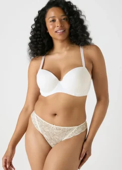 3 Pack Cream Lace High Leg Knickers