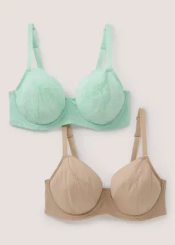 2 Pack DD+ Mint Full Bras
