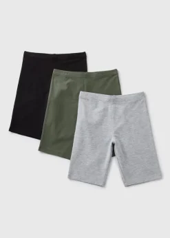 3 Pack Girls Multicolour Shorts (7-15yrs)