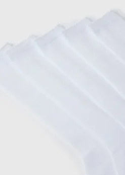 5 Pack Girls White Knee High Socks (Younger 6-Older 5.5)