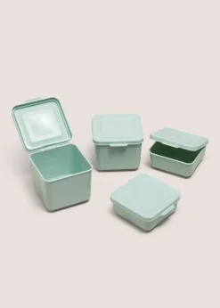 4 Pack Green Snack Pots