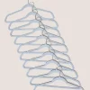 30 Pack Grey Flocked Hangers