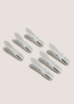 24 Pack Grey Soft Grip Pegs