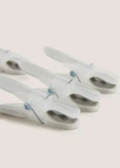 24 Pack Grey Soft Grip Pegs