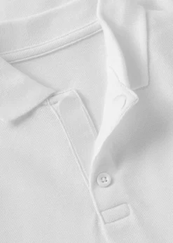 2 Pack Kids White Velcro Polo Shirts (4-12yrs)