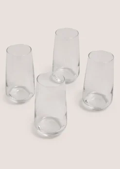 4 Pack Luna Long Glass Tumblers