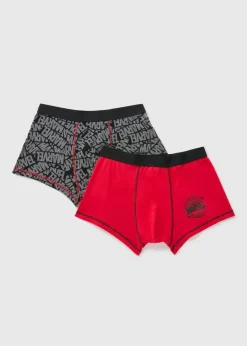 2 Pack Marvel Black Boxers