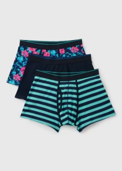 3 Pack Multi Tropical Keyhole Boxers