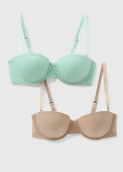 2 Pack Multicolour Balcony Bras