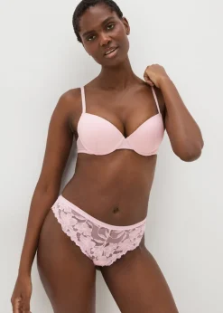 3 Pack Multicolour Lace Brazilian Knickers