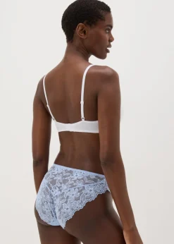 3 Pack Multicoloured Lace High Leg Knickers