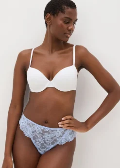 3 Pack Multicoloured Lace High Leg Knickers