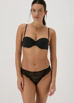 2 Pack Nude & Black Balcony Bra