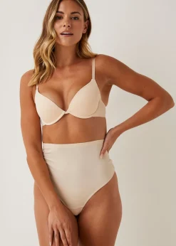 2 Pack Nude & White Smooth Plunge Bras