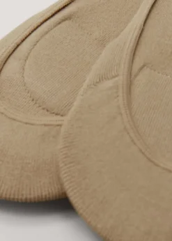 2 Pack Nude Cushioned Footsie Socks