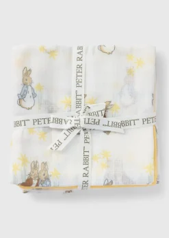 3 Pack Peter Rabbit Baby Yellow Muslin Cloths