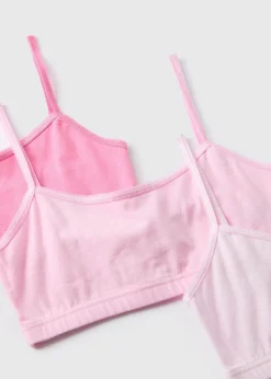 5 Pack Pink Crop Tops (6-13yrs)