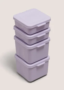 4 Pack Purple Snack Pots
