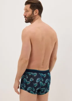 3 Pack Teal Palm Tree Marble Hipsters