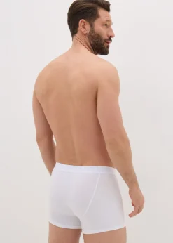 3 Pack White Keyhole Boxers