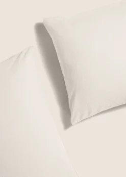 2 Pack White Oxford Pillowcase