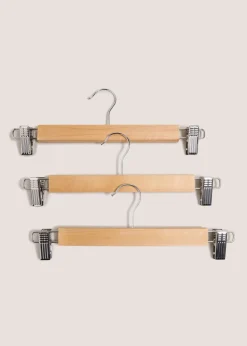 3 Pack Wood Trouser Hangers