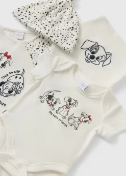 4 Piece Disney Baby Cream Dalmatians Starter Pack (Newborn-9mths)