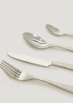 16 Piece Hammered Cutlery Set