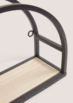 2 Rounded Metal Shelves (30cm x 30cm x 21.5cm)