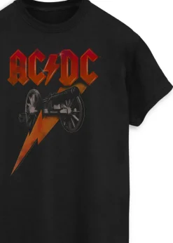 ACDC Canon Long Flash Men Black Printed Music T-Shirt