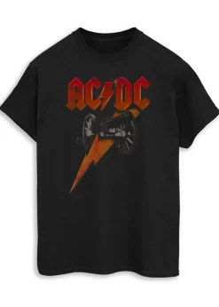 ACDC Canon Long Flash Men Black Printed Music T-Shirt