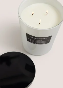 Amber & Cedarwood Elegance Large Candle